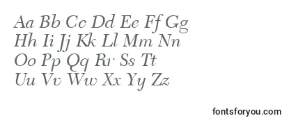 Review of the NewCaledoniaLtItalic Font