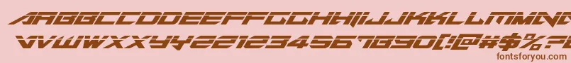 Tarrgetlaserital Font – Brown Fonts on Pink Background