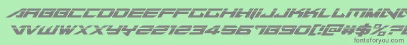 Tarrgetlaserital Font – Gray Fonts on Green Background