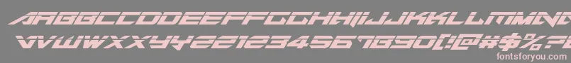 Tarrgetlaserital Font – Pink Fonts on Gray Background