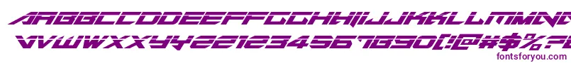 Tarrgetlaserital Font – Purple Fonts on White Background