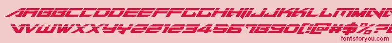 Tarrgetlaserital Font – Red Fonts on Pink Background