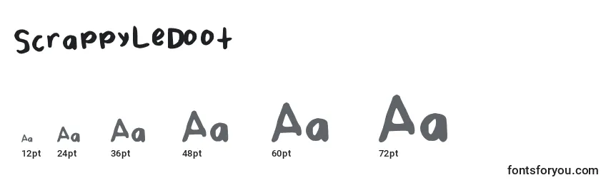 ScrappyLeDoot Font Sizes