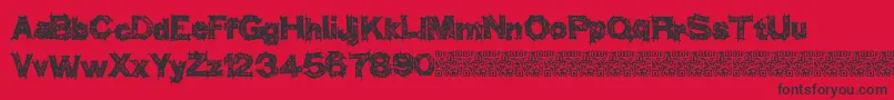 fuente Thinkhigher – Fuentes Negras Sobre Fondo Rojo