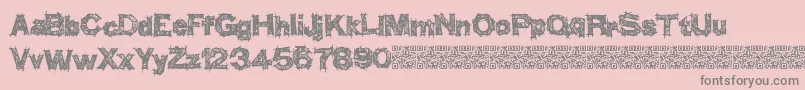 fuente Thinkhigher – Fuentes Grises Sobre Fondo Rosa