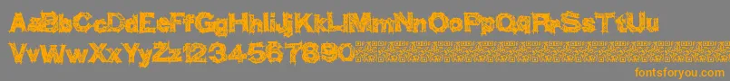 Thinkhigher Font – Orange Fonts on Gray Background