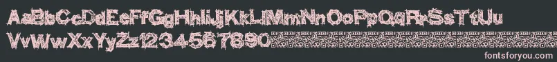 フォントThinkhigher – 黒い背景にピンクのフォント