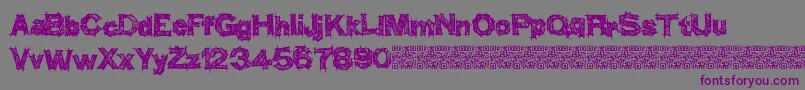 Thinkhigher Font – Purple Fonts on Gray Background