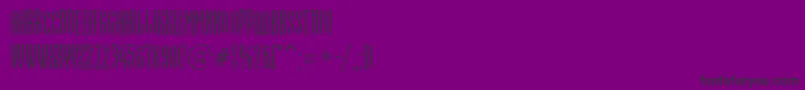 EmpirialbrkRegular Font – Black Fonts on Purple Background