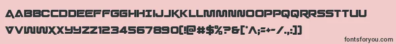 Quarkstormcond Font – Black Fonts on Pink Background