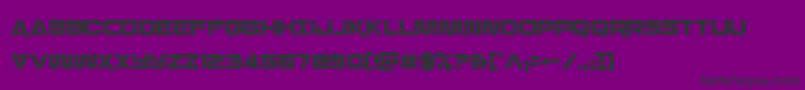 Quarkstormcond Font – Black Fonts on Purple Background