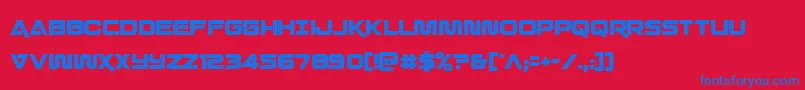 Шрифт Quarkstormcond – синие шрифты на красном фоне
