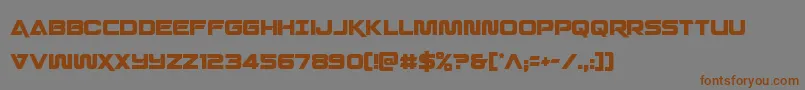 Шрифт Quarkstormcond – коричневые шрифты на сером фоне