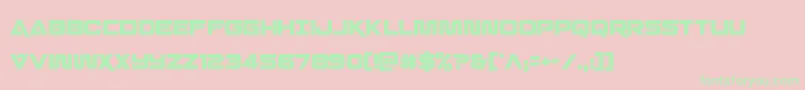 Quarkstormcond Font – Green Fonts on Pink Background