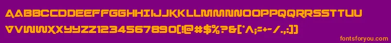 Шрифт Quarkstormcond – оранжевые шрифты на фиолетовом фоне