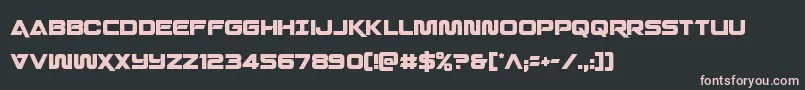 Quarkstormcond Font – Pink Fonts on Black Background
