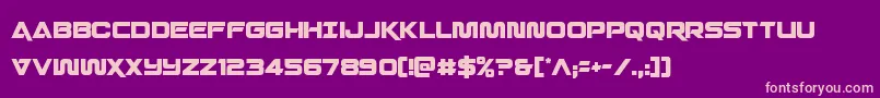Quarkstormcond Font – Pink Fonts on Purple Background