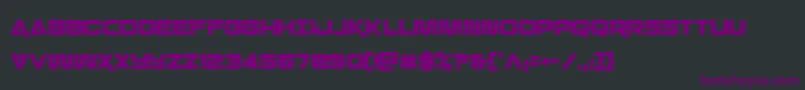 Шрифт Quarkstormcond – фиолетовые шрифты на чёрном фоне