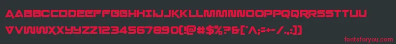 Quarkstormcond Font – Red Fonts on Black Background