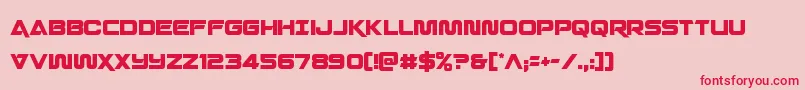 Quarkstormcond Font – Red Fonts on Pink Background
