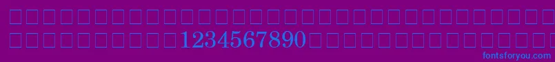 CenturySchoolbookReprisefractionsSsiFractions Font – Blue Fonts on Purple Background