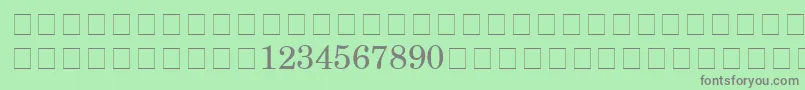 Więcej informacji o czcionce CenturySchoolbookReprisefractionsSsiFractions Czcionka CenturySchoolbookReprisefractionsSsiFractions – szare czcionki na zielonym tle
