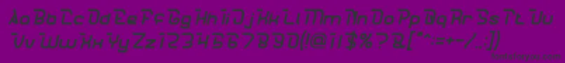 CrumbleItalic Font – Black Fonts on Purple Background