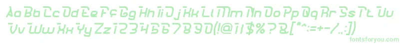 フォントCrumbleItalic – 白い背景に緑のフォント