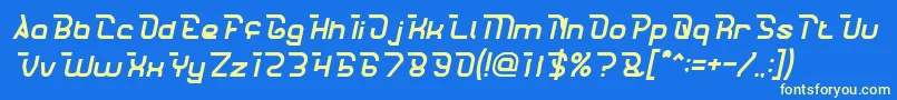 fuente CrumbleItalic – Fuentes Amarillas Sobre Fondo Azul