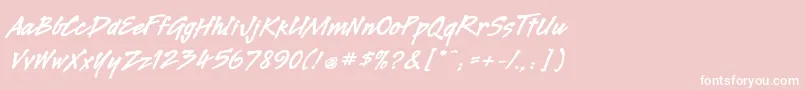 LegaultstdBold Font – White Fonts on Pink Background