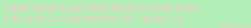 RudelsbergTitel Font – Pink Fonts on Green Background