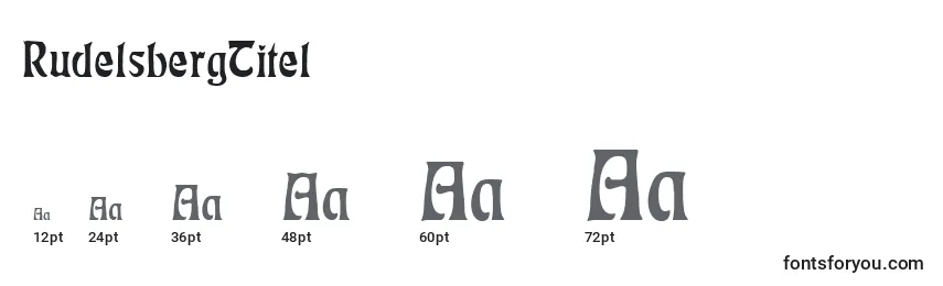 RudelsbergTitel Font Sizes