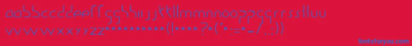 Guildof Font – Blue Fonts on Red Background