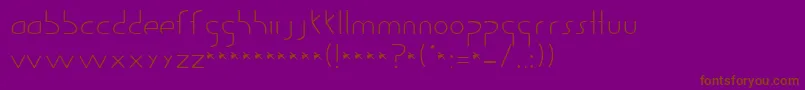 Guildof Font – Brown Fonts on Purple Background