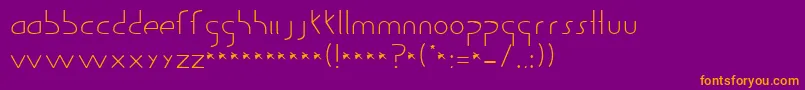 Guildof Font – Orange Fonts on Purple Background