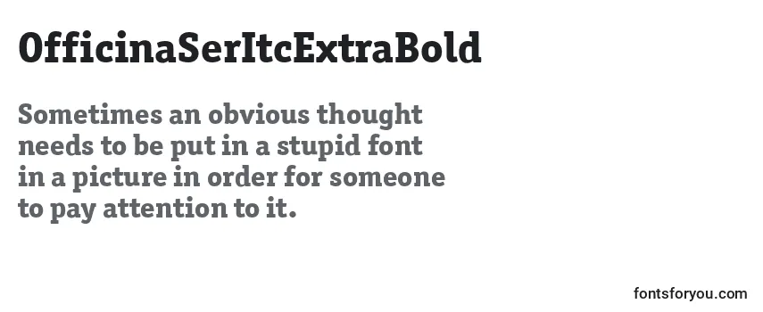 OfficinaSerItcExtraBold Font