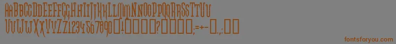 Подробнее о шрифте Twogj Шрифт Twogj – коричневые шрифты на сером фоне