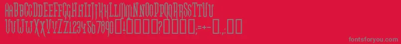 Twogj Font – Gray Fonts on Red Background