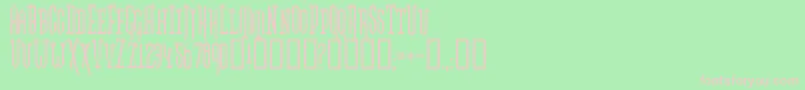 Twogj Font – Pink Fonts on Green Background