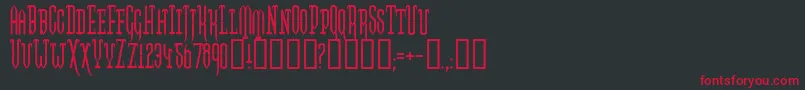 Twogj Font – Red Fonts on Black Background