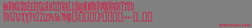 Twogj Font – Red Fonts on Gray Background