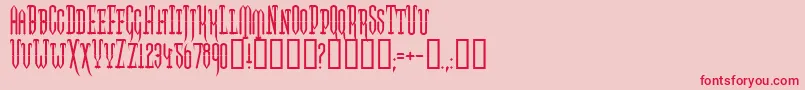 Twogj Font – Red Fonts on Pink Background