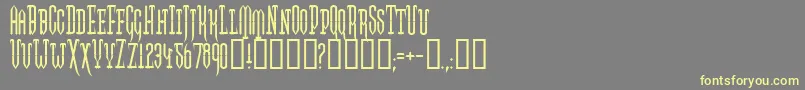 Twogj Font – Yellow Fonts on Gray Background
