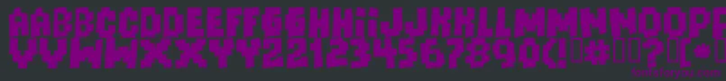 Więcej informacji o czcionce Freaks Of Nature Massive Czcionka Freaks Of Nature Massive – fioletowe czcionki na czarnym tle