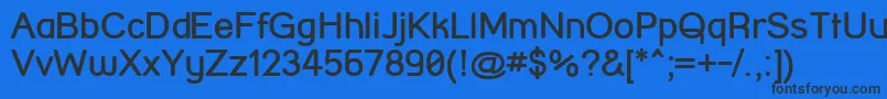 StreetCornerBold Font – Black Fonts on Blue Background