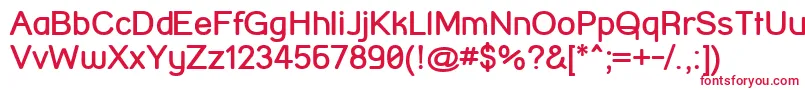 StreetCornerBold-fontti – punaiset fontit valkoisella taustalla