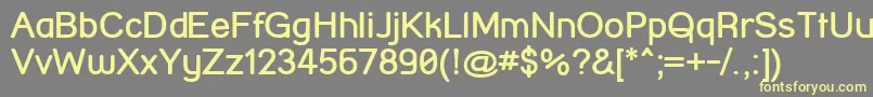 StreetCornerBold Font – Yellow Fonts on Gray Background