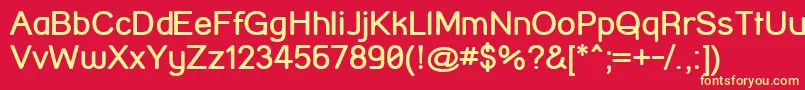 StreetCornerBold Font – Yellow Fonts on Red Background