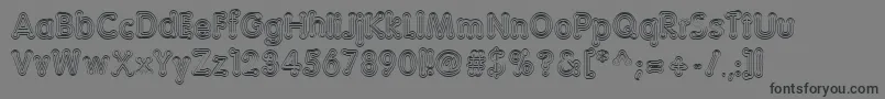 TeazerNormal Font – Black Fonts on Gray Background