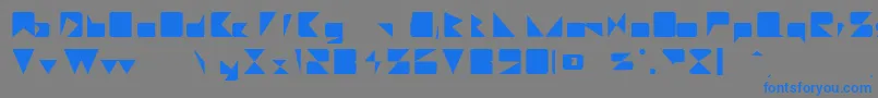 Шрифт MajorieRegular – синие шрифты на сером фоне